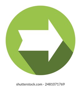Arrow icon. simple arrow vector on white background. flat style arrow icon.  vector illustration.