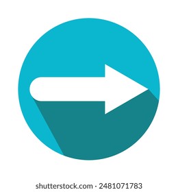 Arrow icon. simple arrow vector on white background. flat style arrow icon.  vector illustration.