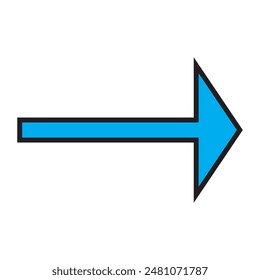 Arrow icon. simple arrow vector on white background. flat style arrow icon.  vector illustration.