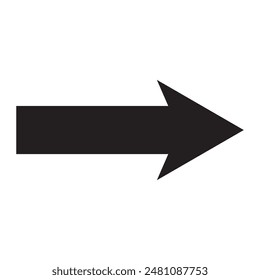 Arrow icon. simple arrow vector on white background. flat style arrow icon.  vector illustration. 