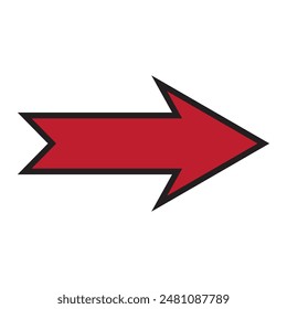 Arrow icon. simple arrow vector on white background. flat style arrow icon.  vector illustration. 