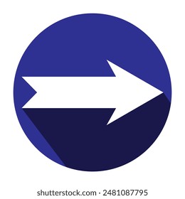 Arrow icon. simple arrow vector on white background. flat style arrow icon.  vector illustration. 