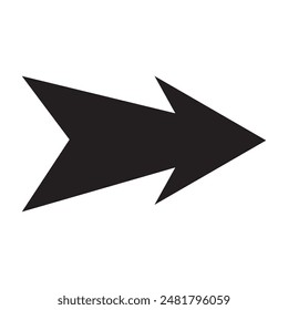 Arrow icon. simple arrow vector on white background. flat style arrow icon.  vector illustration. 

