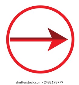 Arrow icon. simple arrow vector on white background. flat style arrow icon.  vector illustration. 