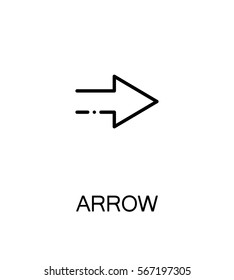 Arrow icon. Single high quality outline symbol for web design or mobile app. Thin line sign for design logo. Black outline pictogram on white background