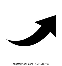 arrow icon in solid style for web design and other