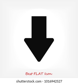  arrow icon, stock vector illustration flat design style