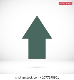  arrow icon, stock vector illustration flat design style