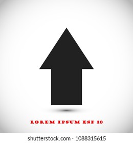  arrow icon, stock vector illustration flat design style
