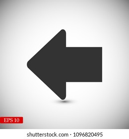  arrow icon, stock vector illustration flat design style