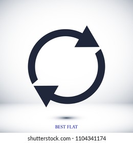 arrow icon,  stock vector illustration flat design