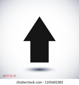  arrow icon, stock vector illustration flat design style