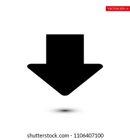  arrow icon, stock vector illustration flat design style
