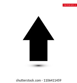  arrow icon, stock vector illustration flat design style
