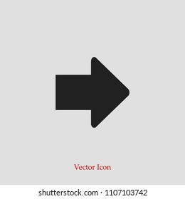  arrow icon, stock vector illustration flat design style