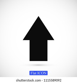  arrow icon, stock vector illustration flat design style