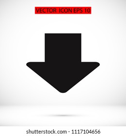  arrow icon, stock vector illustration flat design style