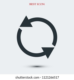arrow icon,  stock vector illustration flat design