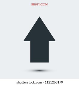  arrow icon, stock vector illustration flat design style