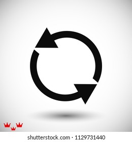 arrow icon,  stock vector illustration flat design