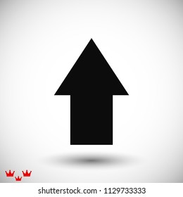  arrow icon, stock vector illustration flat design style