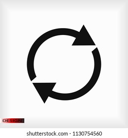 arrow icon,  stock vector illustration flat design