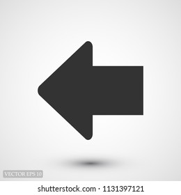 arrow icon, stock vector illustration flat design style