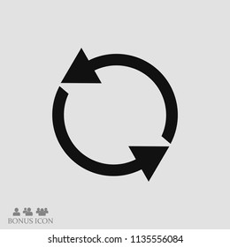 arrow icon,  stock vector illustration flat design