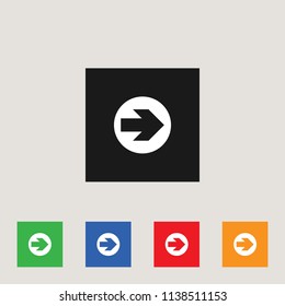 Arrow icon, stock vector illustration, EPS10.