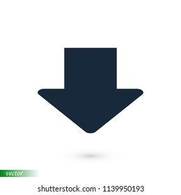  arrow icon, stock vector illustration flat design style