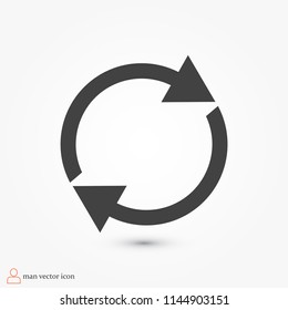 arrow icon,  stock vector illustration flat design
