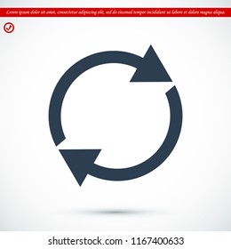 arrow icon,  stock vector illustration flat design