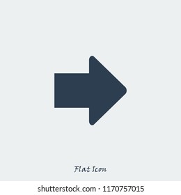  arrow icon, stock vector illustration flat design style