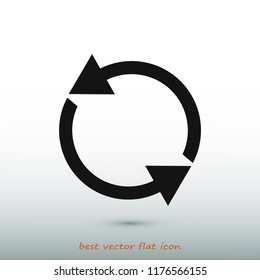arrow icon,  stock vector illustration flat design