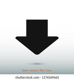  arrow icon, stock vector illustration flat design style