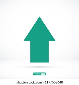  arrow icon, stock vector illustration flat design style