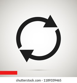 arrow icon,  stock vector illustration flat design