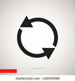 arrow icon,  stock vector illustration flat design