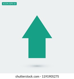  arrow icon, stock vector illustration flat design style
