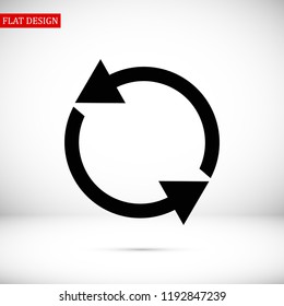 arrow icon,  stock vector illustration flat design