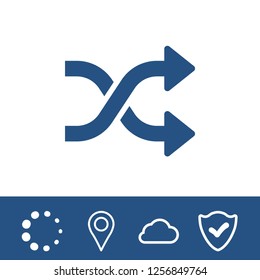 Arrow icon stock vector illustration