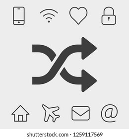 Arrow icon stock vector illustration