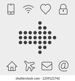 Arrow icon stock vector illustration