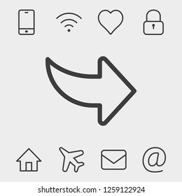 Arrow icon stock vector illustration