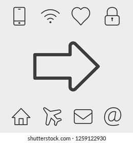 Arrow icon stock vector illustration
