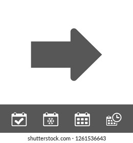 Arrow icon stock vector illustration