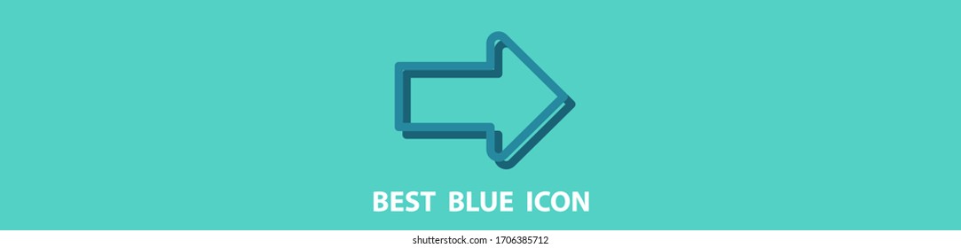 Arrow icon stock vector illustration flat design.