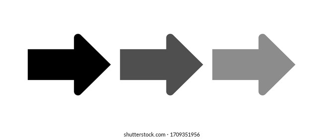 Arrow icon stock vector illustration flat design.