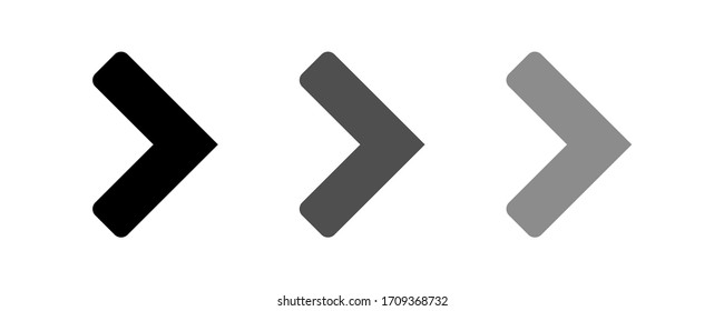Arrow icon stock vector illustration.