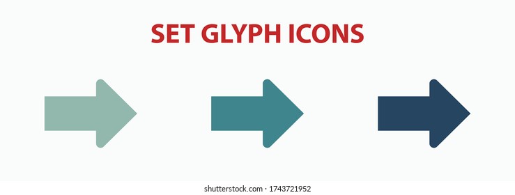 Arrow icon stock vector illustration flat design.